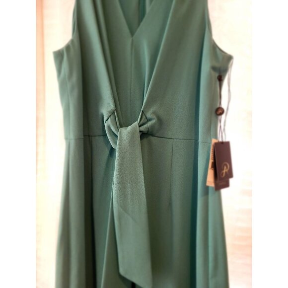 NWT Green jade divine Adrianna papell  halter dress size 4 - Picture 2 of 8